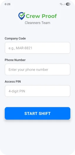 Crew Proof App movile